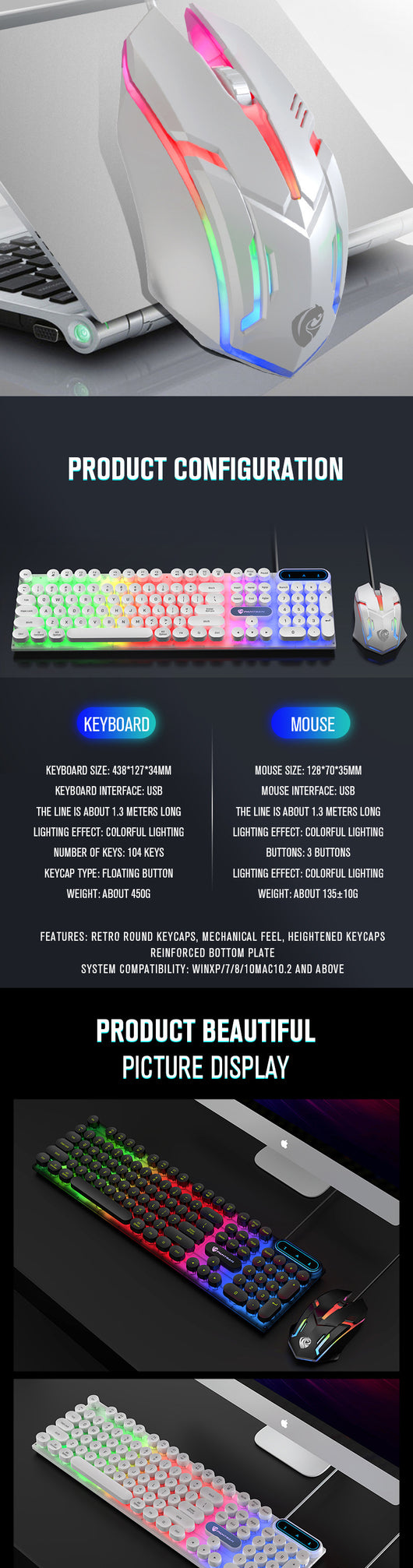 Kit Teclado y Ratón Alámbrico para Oficina y Negocios - Image 13
