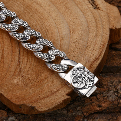 Pulsera Pixiu de Plata 925 Atrae Fortuna - Diseño Vintage Grueso Tailandés para Hombre - Image 5