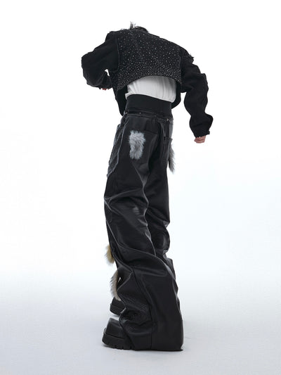 Pantalones Punk Ajustados Acampanados Tendencia - Image 3