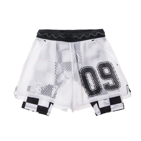 Shorts de Entrenamiento Running Verano con Doble Capa y Diseño Falso Dos Piezas - Image 6