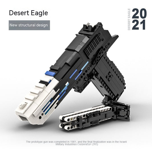 Pistola Águila del Desierto de Madera - Juguete Armable con Tecnología - Image 2