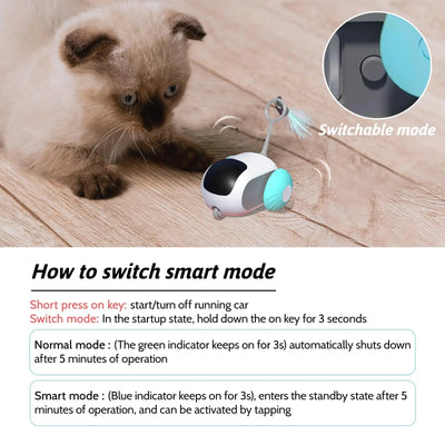 Juguete Interactivo para Gatos y Perros - Auto Controlado con 2 Modos de Movimiento - Image 5