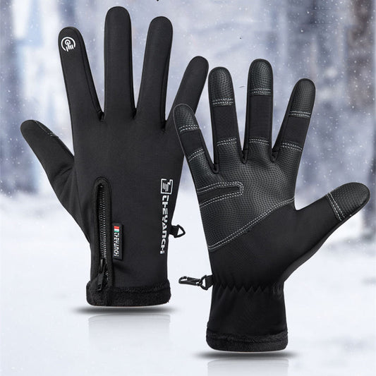 Guantes de Esquí y Montañismo Impermeables y Térmicos con Forro de Terciopelo