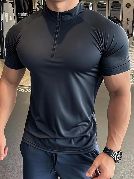 Sudadera Deportiva Hombre con Cierre de Medio Cuello - Image 17