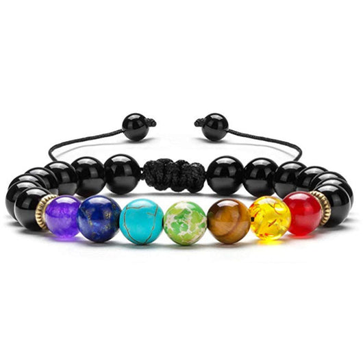 Pulsera Energética Seven Vein con Lapislázuli y Ojo de Tigre Tejida - Image 10