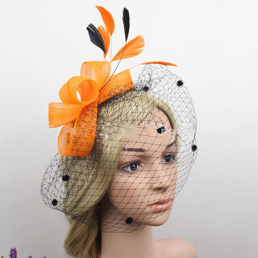 Tocado de Novia con Velo, Lazo y Sombrero de Copa - Image 18