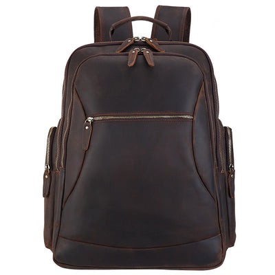 Mochila de Viaje Ejecutiva de Cuero 17 Pulgadas - Gran Capacidad - Image 10
