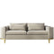 Grey Milan Flannel Two-Seater