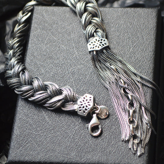Pulsera de Plata 925 Retorcida con Trenzas para Mujer - Image 8