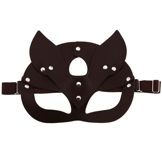 Antifaz de Orejas de Zorro de Cuero Sexy para Fiestas y Baile de Graduación - Image 2