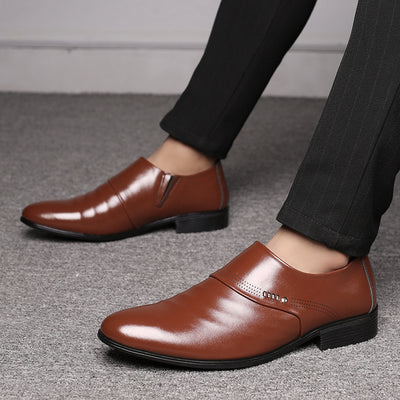 Zapatos de Cuero para Hombre con Punta Afilada - Estilo Casual Elegante - Image 9