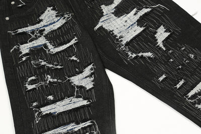 Jeans Rectos Rotos con Estilo Casual - Image 9