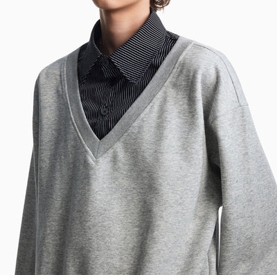 Suéter Hombre Cuello Camisero Tartán Otoño Efecto Dos Piezas - Image 10