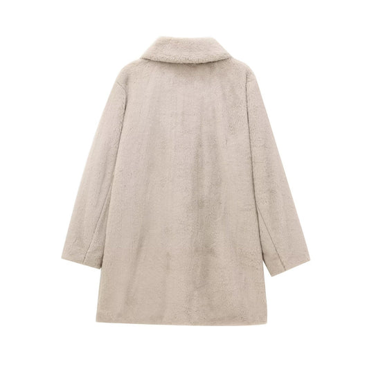 Abrigo de Piel Sintética Efecto Urbano - Estilo Crossborder para Mujer - Image 19