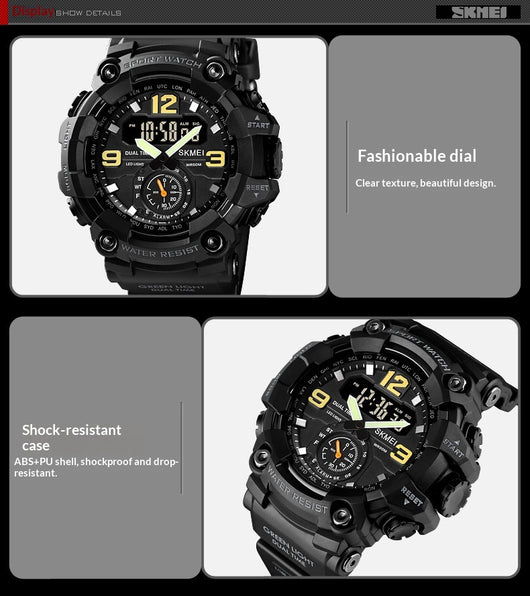 Reloj Deportivo Digital Resistente para Hombre con Pantalla Grande y Sincronización Electrónica - Image 17