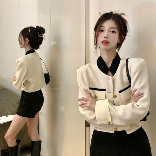 Chaqueta Tejida Cosida Corta para Equitación