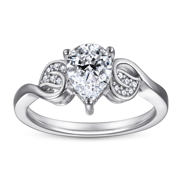 Anillo de Plata Esterlina 925 Diseño Gota - Image 5