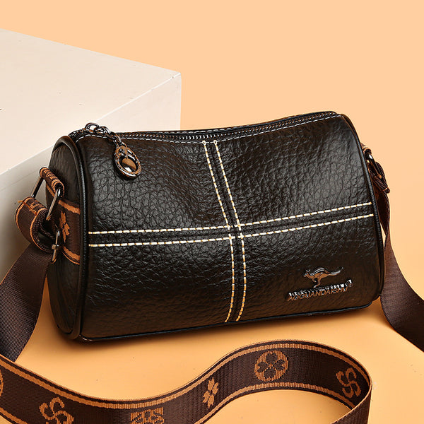 Bolso de Cuero Genuino para Mujer con Costuras Artesanales
