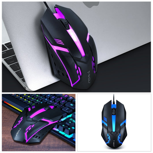 Ratón Gaming RGB con Cable USB Iluminado para PC y Notebook - Image 6
