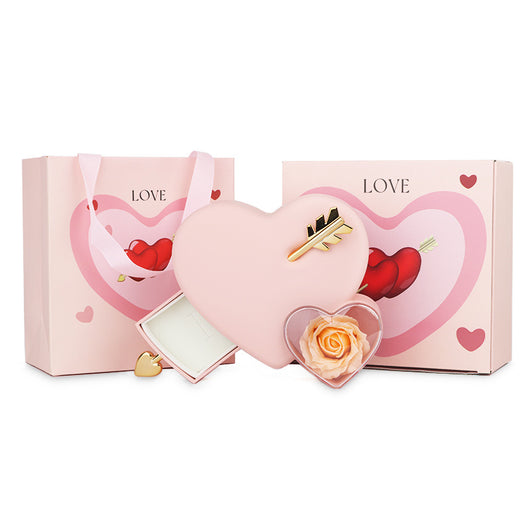 Caja de Joyería Doble Corazón en Plástico - Image 9