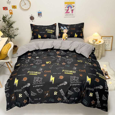 Conjunto de 4 Piezas en Algodón Estampado con Acabado Satinado - Image 4