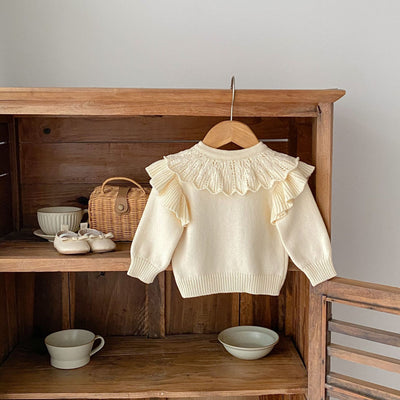 Cardigan Tejido con Bordados para Niña - Manga Larga - Image 12