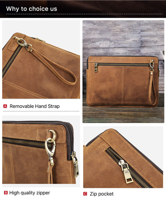 Funda Protectora para Laptop en Cuero Crazy Horse - Maletín Portátil Elegante - Image 21