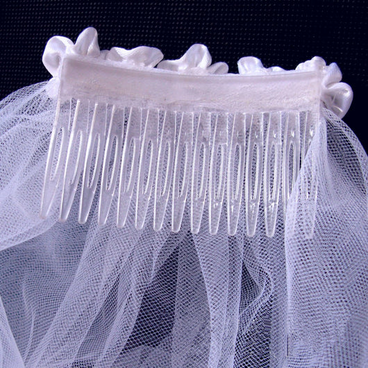 Velo de Novia Doble Capa con Encaje Elegante - Image 8