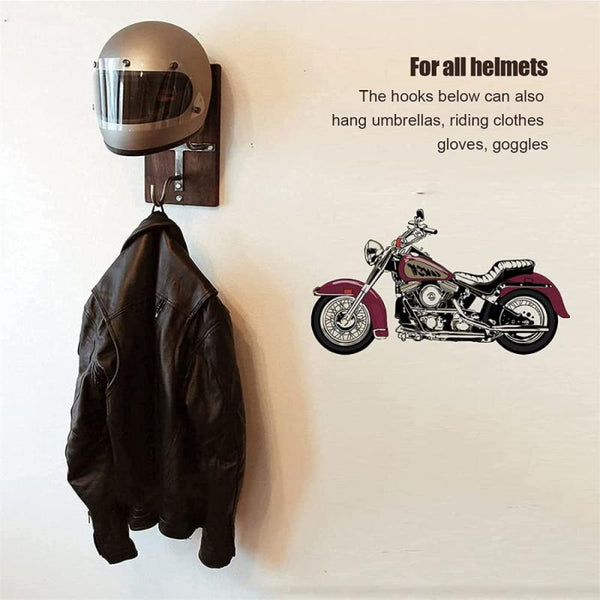 Gancho Organizador para Casco y Chaqueta de Moto