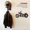 Gancho Organizador para Casco y Chaqueta de Moto