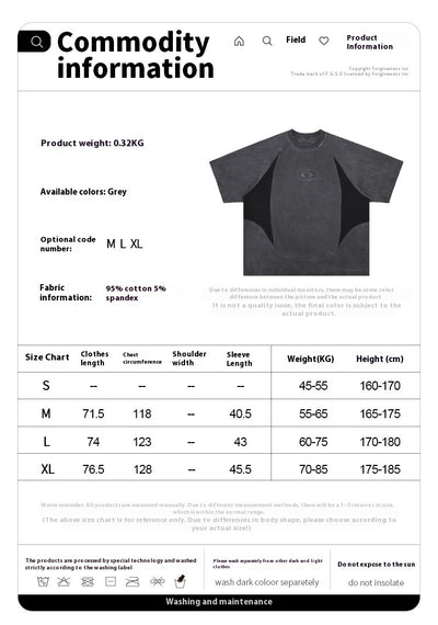 Camiseta Manga Corta Deconstruida con Costuras de Diseño - Image 7