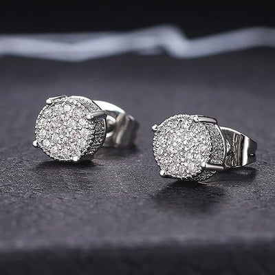 Aretes Hip-hop de Diamantes para Hombre - Estilo Urbano Premium - Image 9