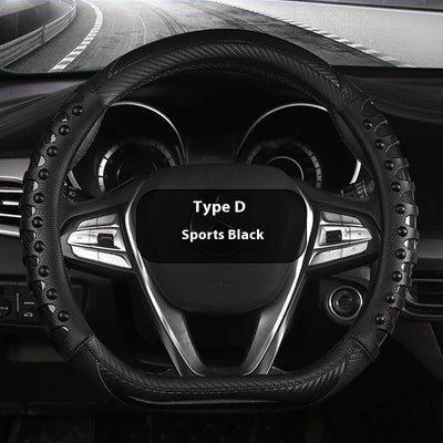 Funda de Volante de Cuero y Silicona para Todas las Estaciones - Image 14