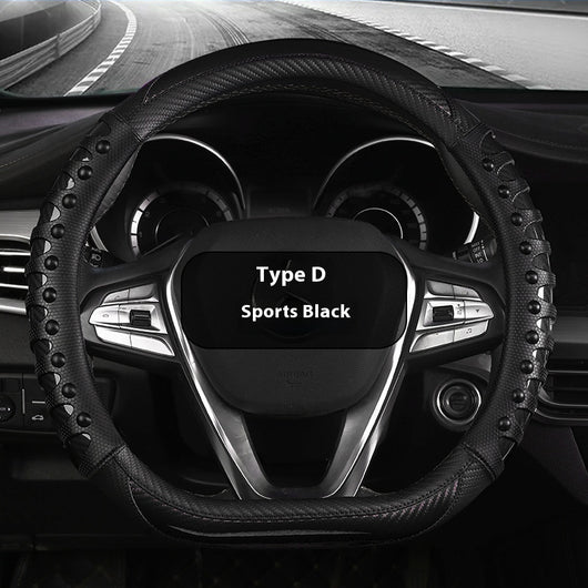 Funda de Volante de Cuero y Silicona para Todas las Estaciones - Image 14