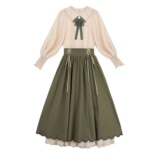 Conjunto de Vestido A con Cuello de Muñeca para Mujer - Image 13