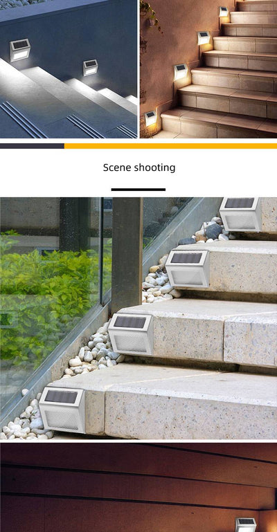 Lámpara Solar LED para Escaleras y Jardín - Luz Nocturna Inteligente - Image 7
