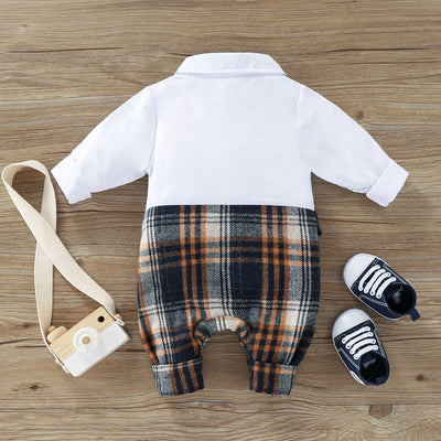 Mono Caballero para Bebé Niño con Chaleco Cuadros Primavera Otoño - Image 14