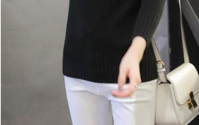 Suéter Cuello Alto Liso para Mujer - Abrigo Cálido Básico - Image 9