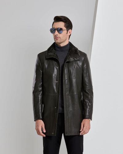 Chaqueta de Cuero Premium para Hombre con Forro Polar Grueso - Image 11