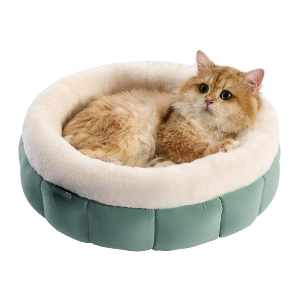 Cama Donut para Perros Pequeños y Gatos - Cómoda Cama Redonda Lavable con Base Antideslizante