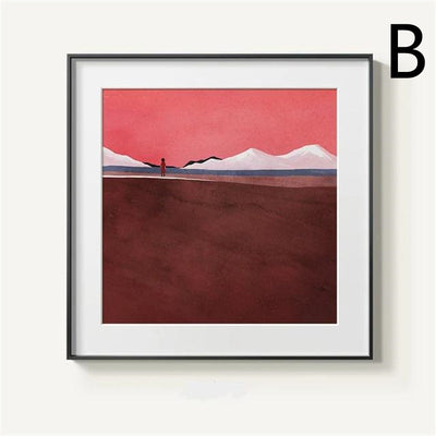 Cuadro Moderno de Montaña en Lienzo Abstracto - Image 11