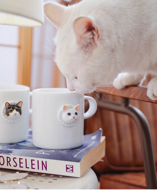 Taza de Cerámica con Diseño de Gato Adorable para Personalidad Creativa - Image 8