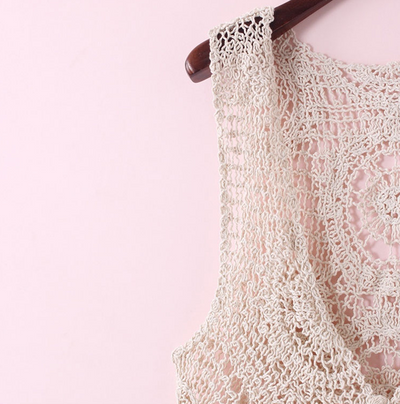 Chaleco de Encaje Calado para Mujer - Diseño Fresco y Elegante - Image 10