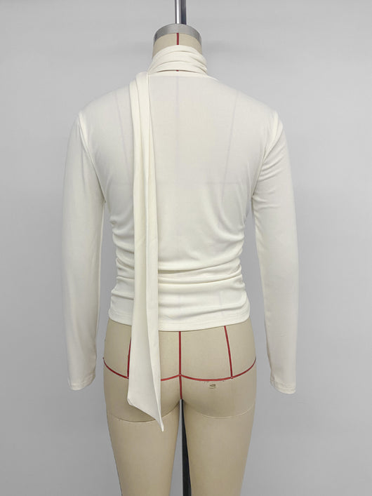 Blusa Base Entallada con Pliegues para Otoño e Invierno - Image 18