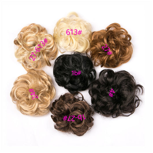 Moño Fluido Rizador con Cordón Ajustable - Extensión de Cabello Sintético - Image 4
