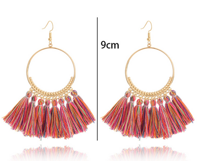 Aretes Colgantes Circulares Elegantes - Image 14
