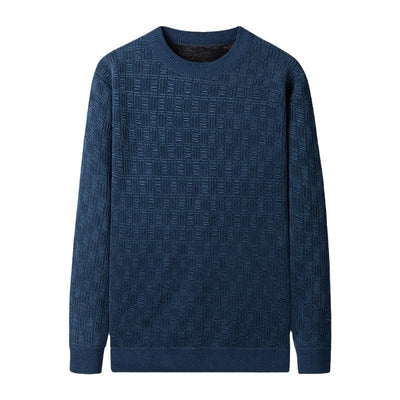 Suéter Grueso de Lana Jacquard con Forro Polar para Hombre - Image 5