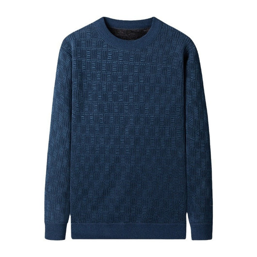 Suéter Grueso de Lana Jacquard con Forro Polar para Hombre - Image 5