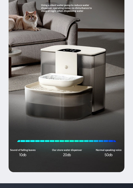 Fuente de Agua para Mascotas con Control Termostático y Flujo Automático Inclinado - Image 18