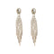 Aretes de Novia con Cristales y Largos Flecos - Elegancia y Temperamento